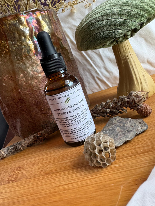 Hard-Working Man Beard & Face Oil