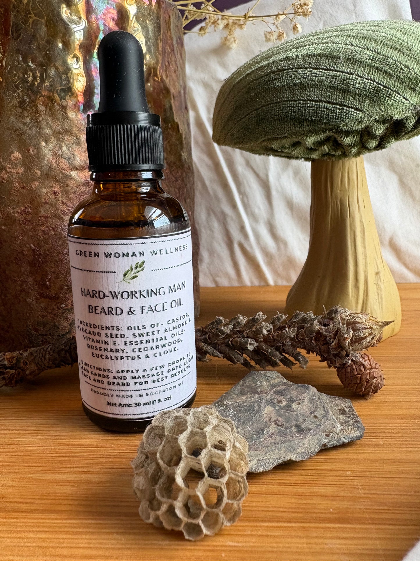 Hard-Working Man Beard & Face Oil